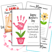 Mothers Day Handprint Art Ideas