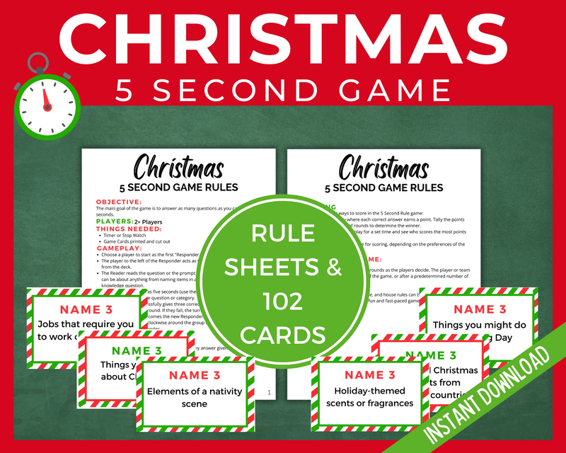Christmas 5 Second Game