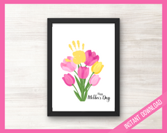 Printable Mothers day Handprint Craft