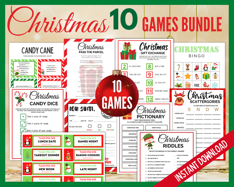 Christmas Games Bundle for Kids