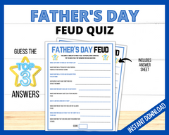 Fathers Day Feud Quiz Printable