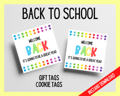 Welcome back to school tags