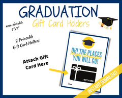 Graduation gift card holders