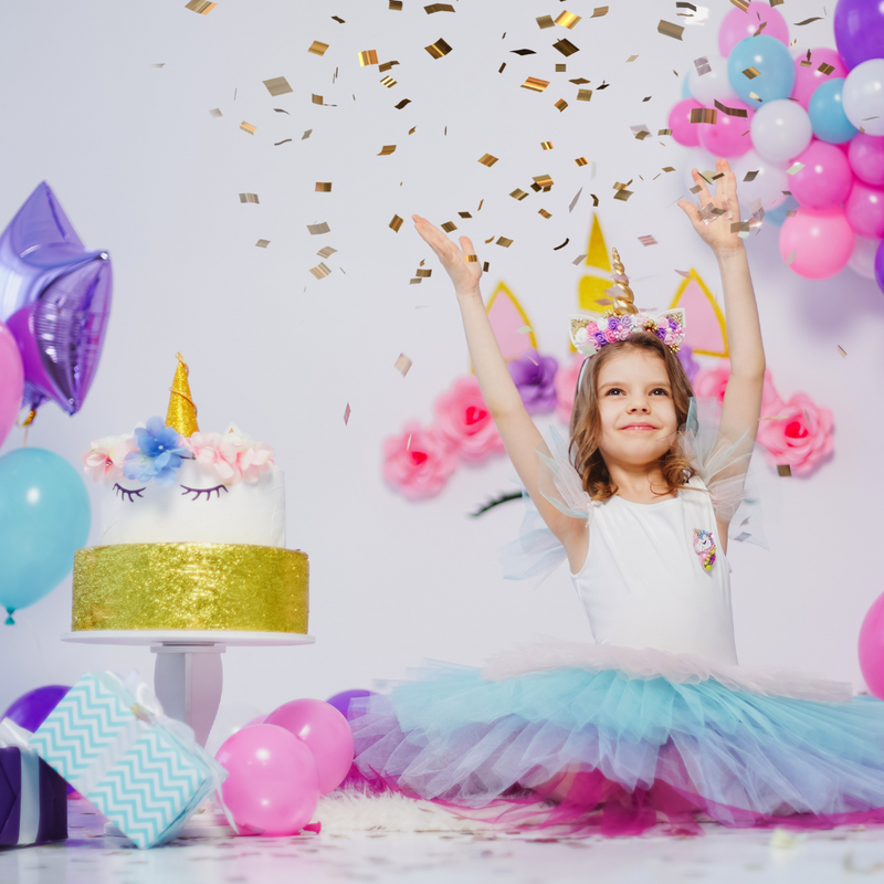 Unicorn theme birthday party 2025 dress
