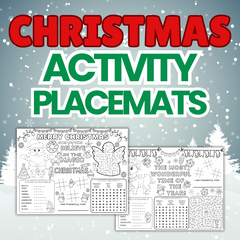 Free Kids Christmas Placemats