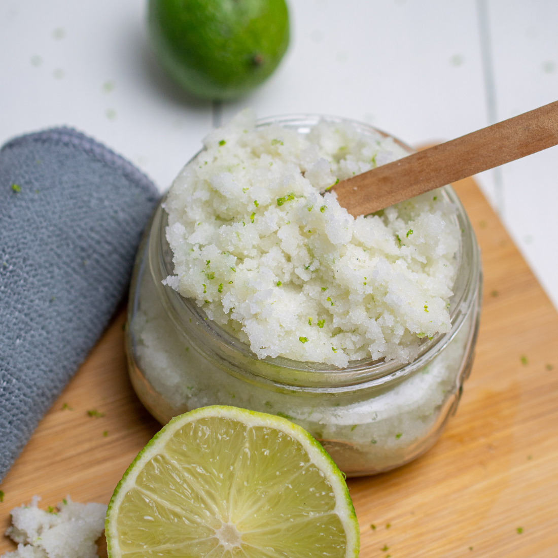 DIY Vanilla Coconut Lime Body Scrub LittleHaloJ