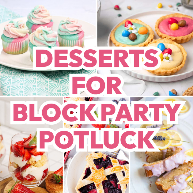 Desserts for Block Party Potluck | LittleHaloJ