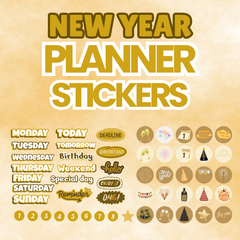 Free New Year Planner Stickers