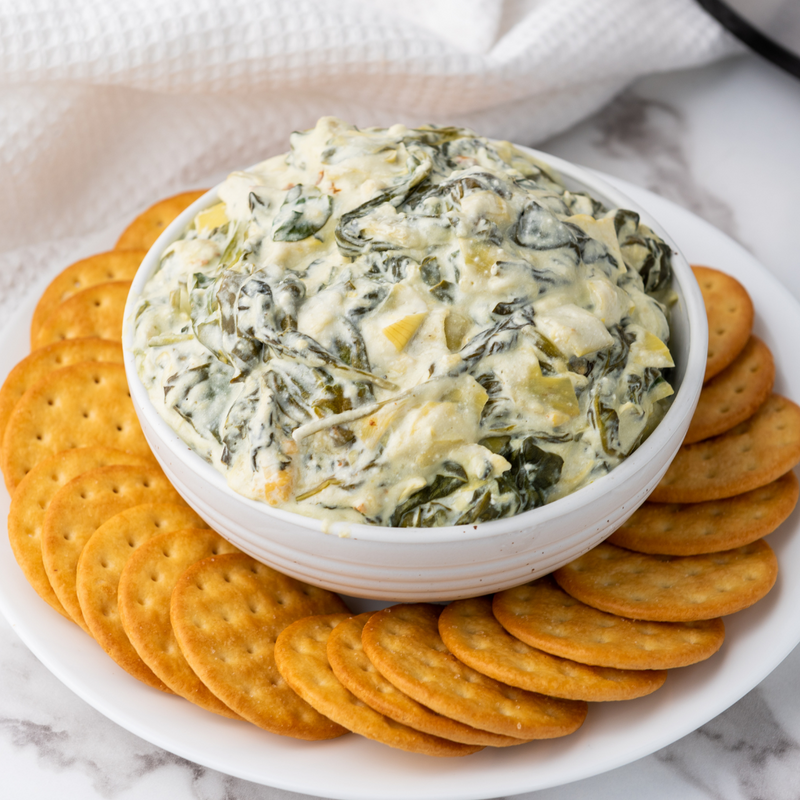 Slow Cooker Spinach Artichoke Dip