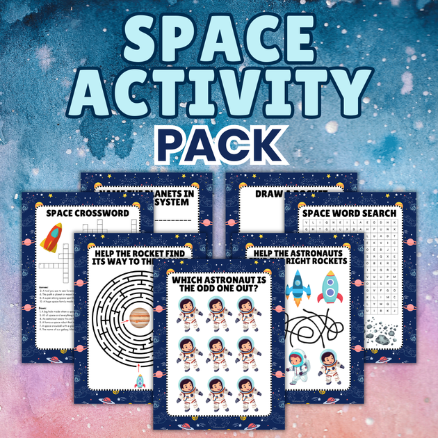 Free Space Activity Pack | LittleHaloJ