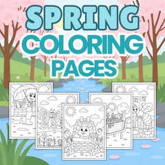 Free Spring Coloring Pages | LittleHaloJ