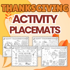 Kids Thanksgiving Placemats