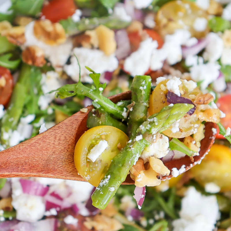 Asparagus Salad with Goat Cheese