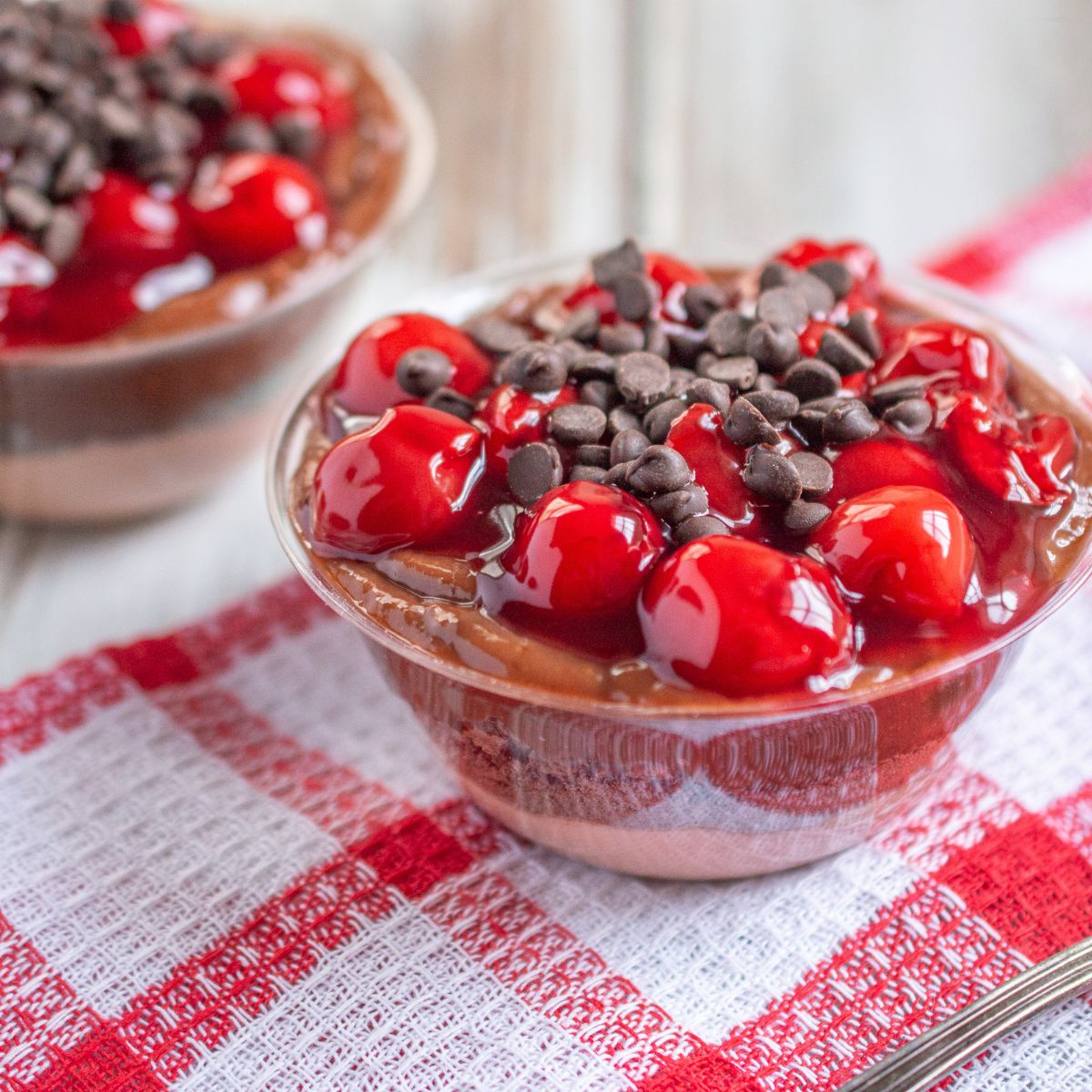 Mini Black Forest Cheesecake 