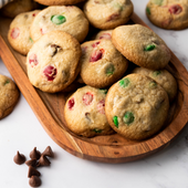 Christmas M and M Cookies