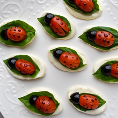 Ladybug Caprese Appetizer