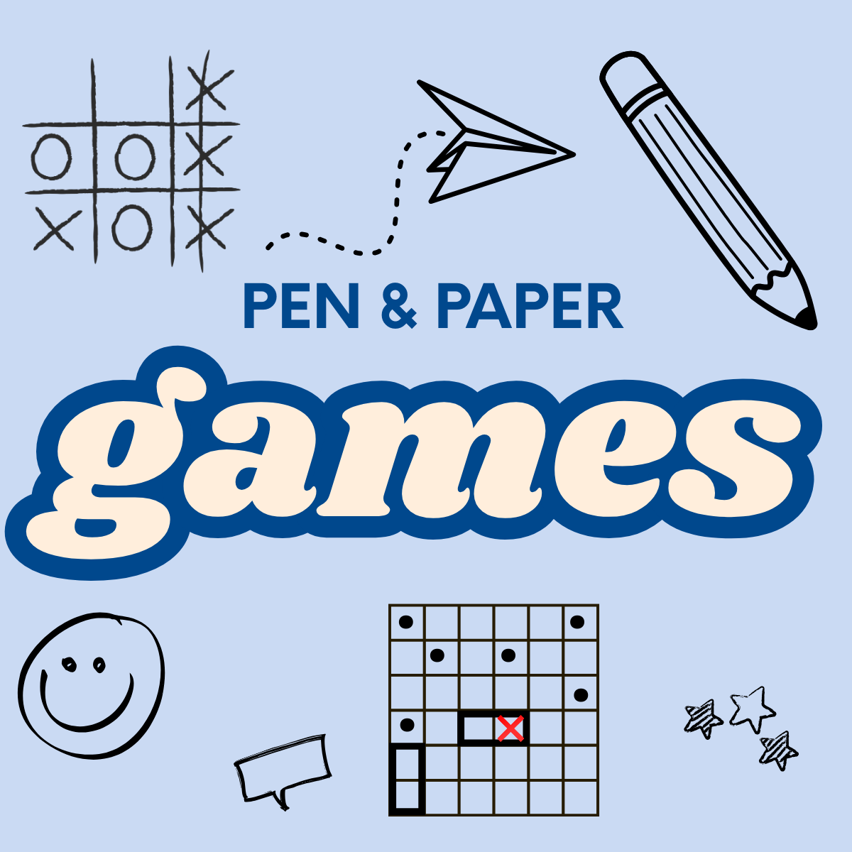 Paper Notebook Games Pen and Paper Games | LittleHaloJ