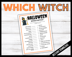 Halloween Which Witch Game