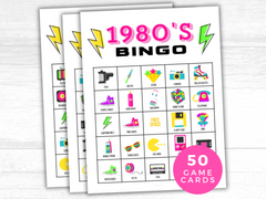 19870s bingo printable game