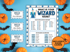 What is your Wizard name Game