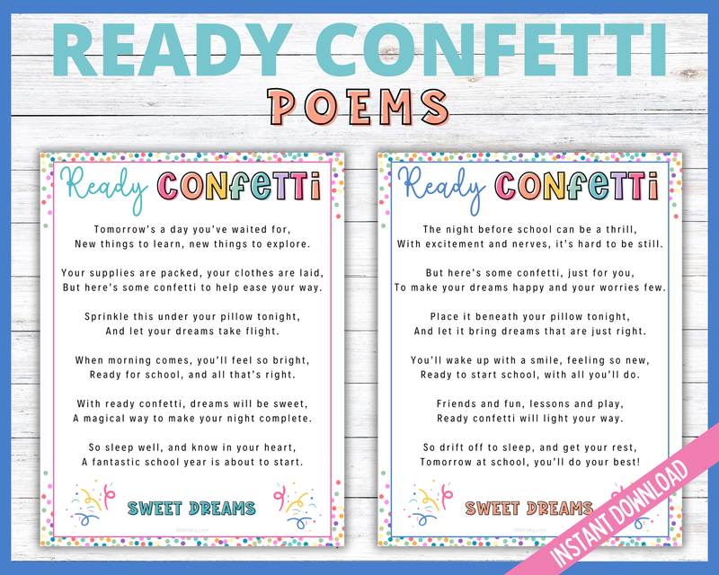 Ready Confetti Poems