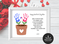 Valentine Handprint Art