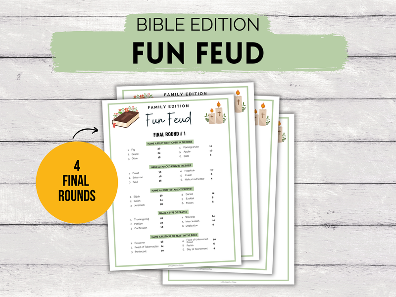 Bible Fun Feud Game