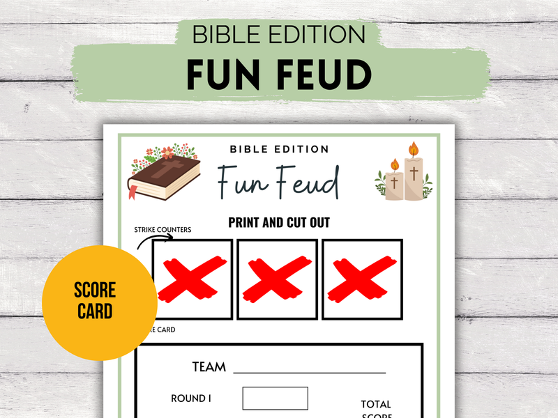 Bible Fun Feud Game