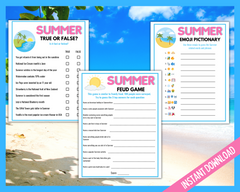 Summer Printable games bundle