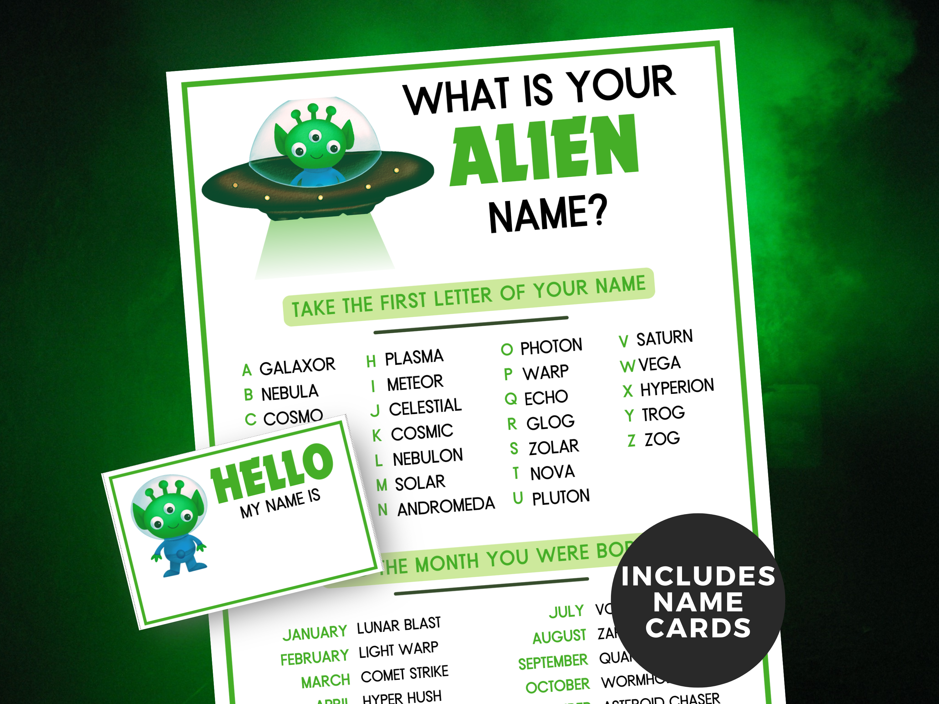 Alien First Names Baby Alien Names