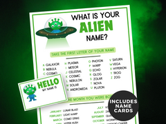 What's Your Alien Name Game