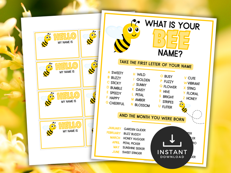 Bee name game