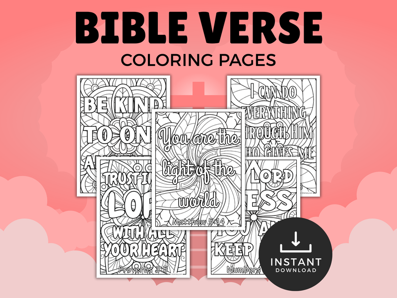 Bible Verse Coloring Pages