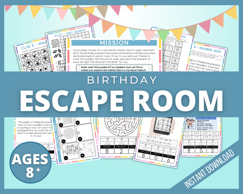 Birthday Escape Room | LittleHaloJ