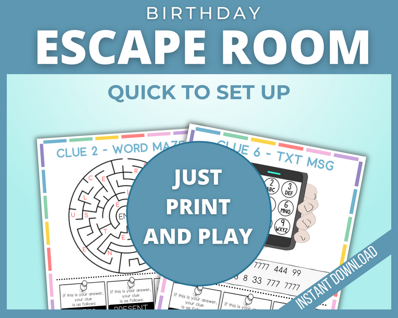printable birthday escape room puzzles