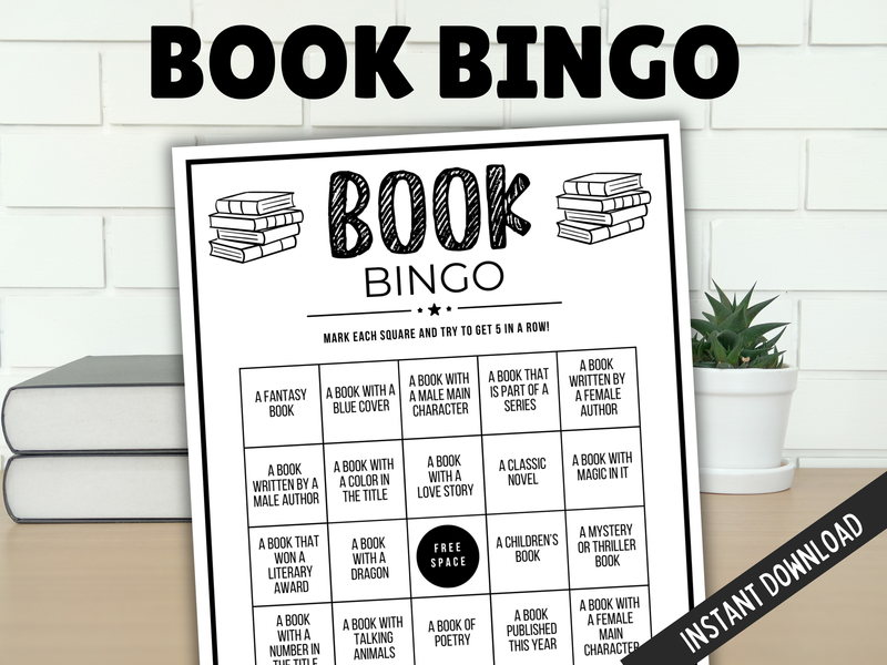 book bingo printable game