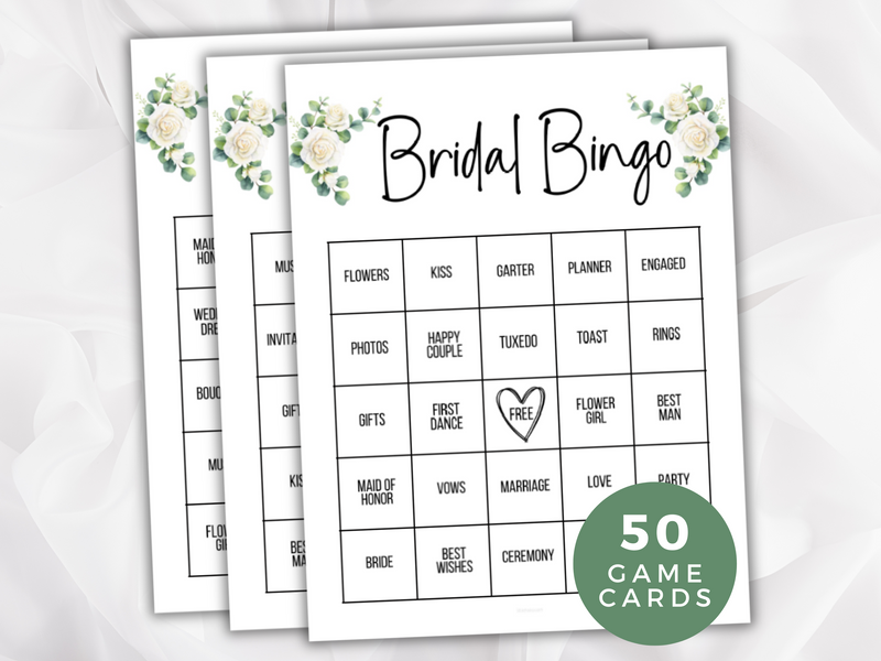 printable bridal shower bingo game