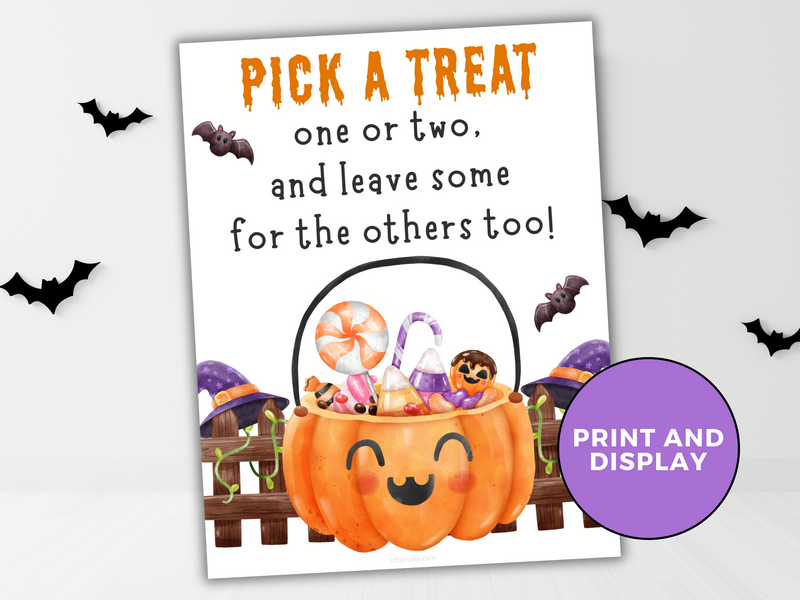 Halloween Candy Sign