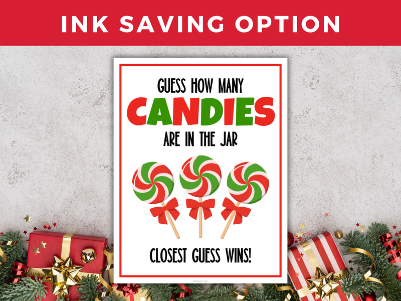 Christmas Candy Guessing Game