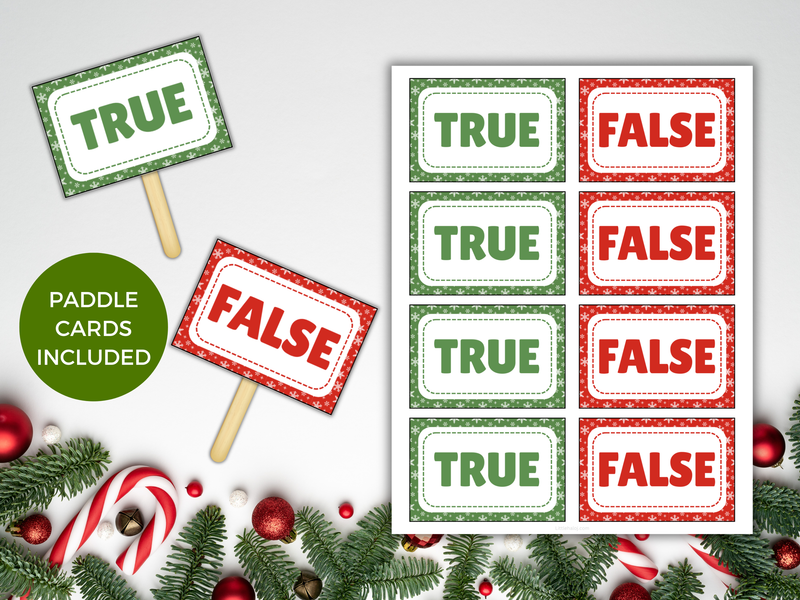 Christmas True or False Cards
