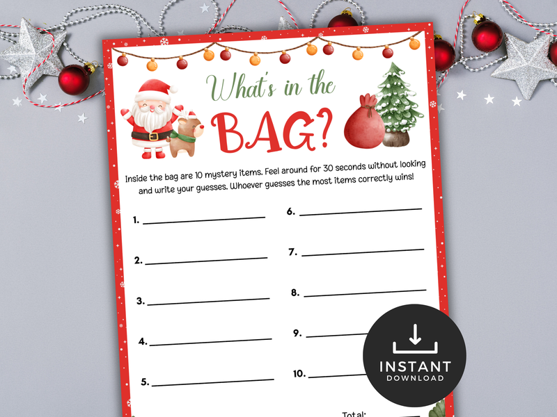 Christmas What's in the Bag?