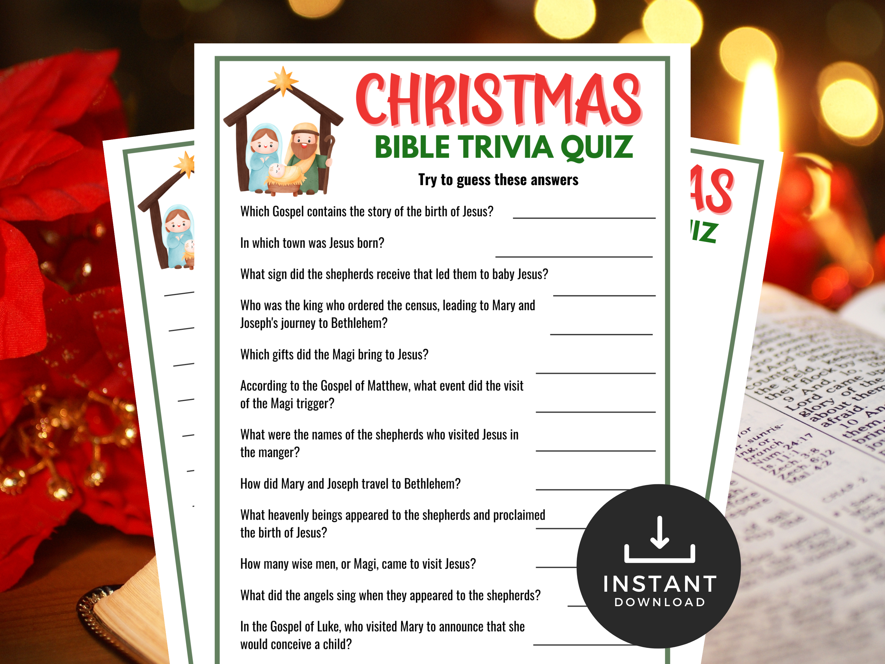 christmas bible trivia | littlehaloj