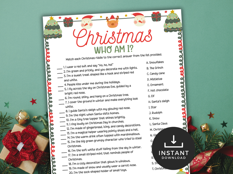Christmas Who Am I?