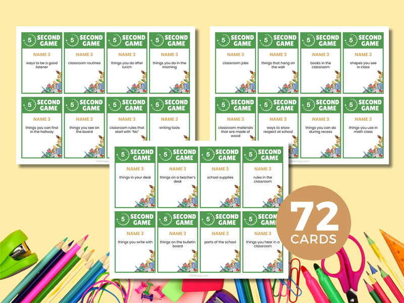 Classroom 5 Second Game
