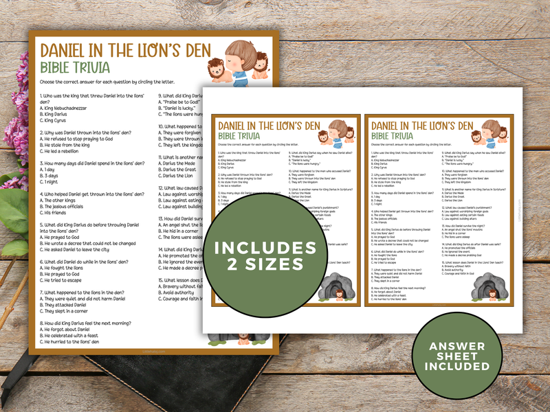 Daniel in the Lion's Den Trivia Quiz