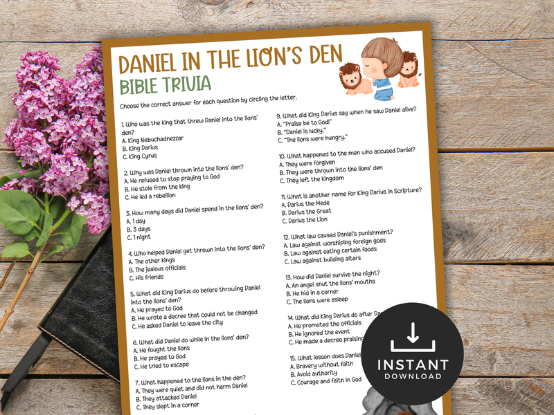 Daniel in the Lion's Den Trivia Quiz