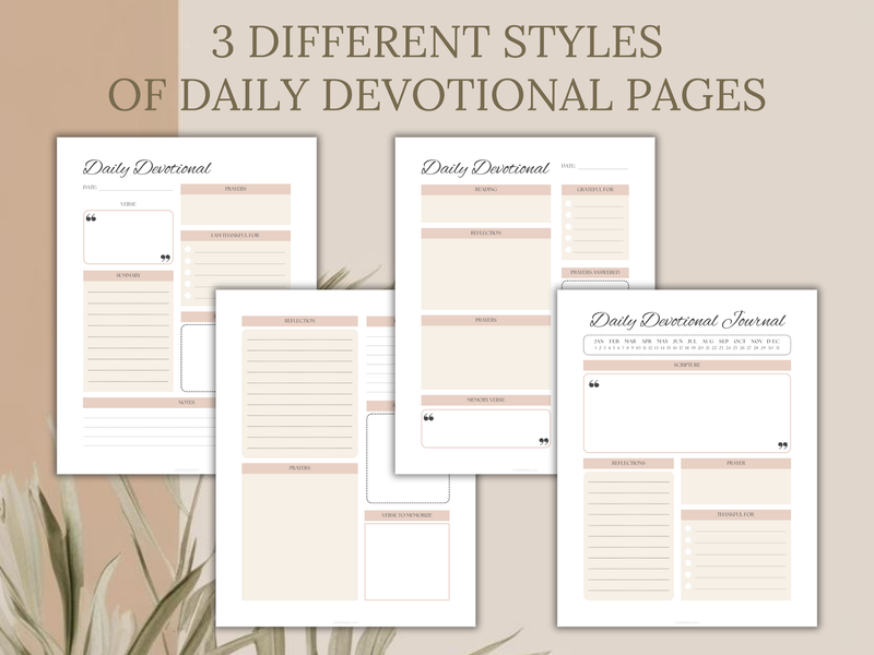 Daily Devotional Planner