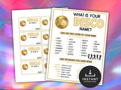 What is your Disco name game