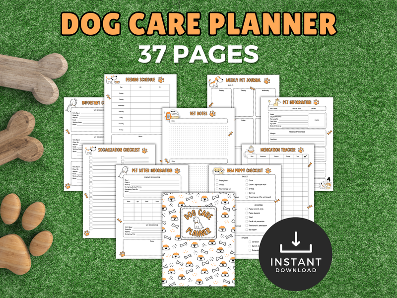 Printable Dog Care Planner