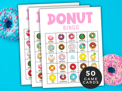 Printable donut bingo game